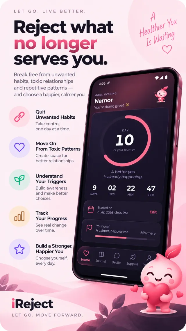 iReject breakup recovery app